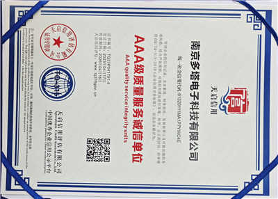 3A級質(zhì)量服務(wù)誠信單位